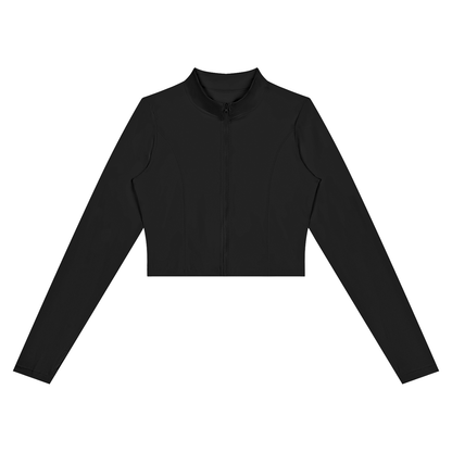 Smoked Out Fitness Women’s Crop Yoga Sports Jacket