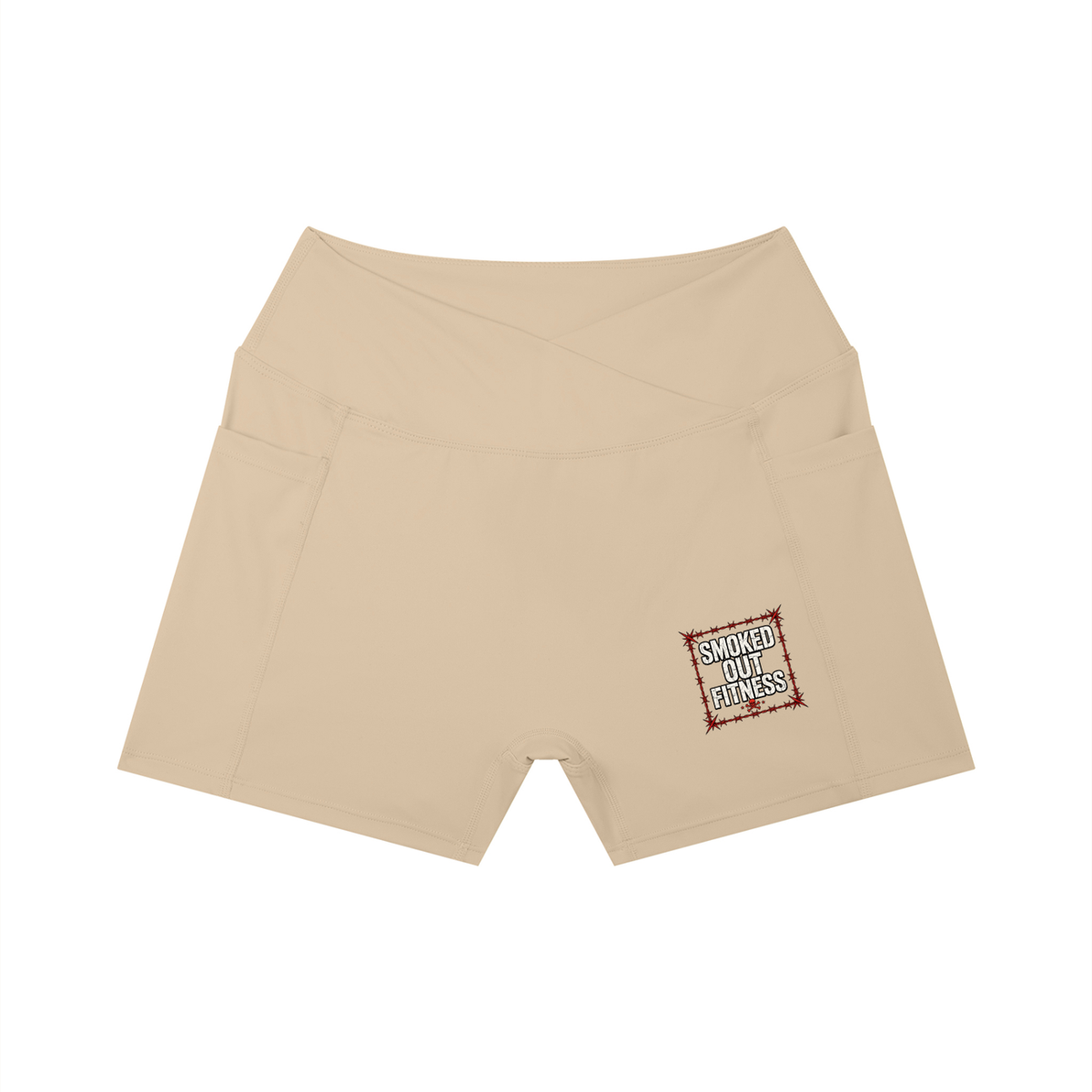 Smoked Out Fitness Women’s High Rise Pocket Yoga Shorts