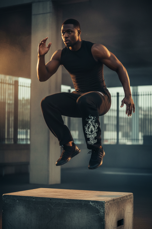 Smoked Out Fitness Fleece Drawstring Straight-Leg Sweatpants