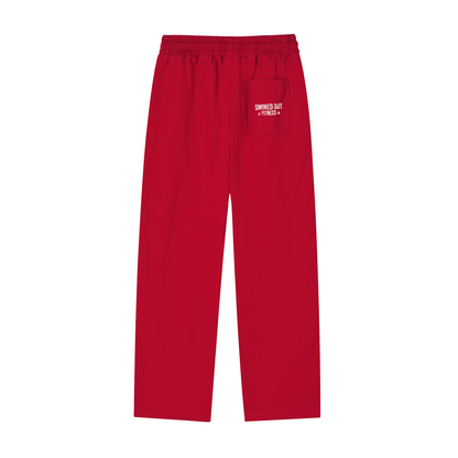 Smoked Out Fitness Reflection Striped Straight-Leg Sweatpants