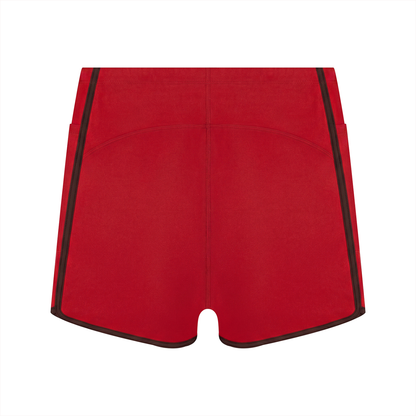 Smoked Out Fitness Women's High Waisted Ringer Yoga Shorts
