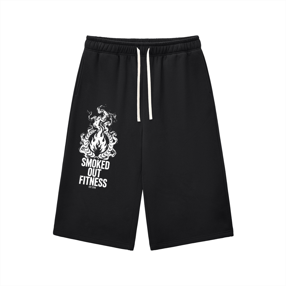 Smoked Out Fitness Relaxed Drawstring Three-quarter Sweatpants