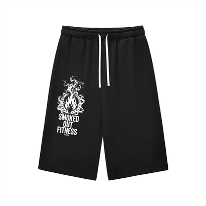 Smoked Out Fitness Relaxed Drawstring Three-quarter Sweatpants