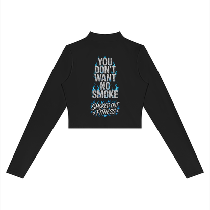 Smoked Out Fitness Women’s Crop Yoga Sports Jacket