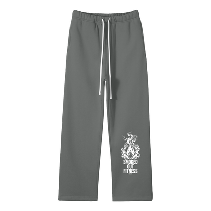 Smoked Out Fitness Unisex Solid Color Fleece Straight Leg Pants