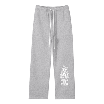 Smoked Out Fitness Unisex Solid Color Fleece Straight Leg Pants