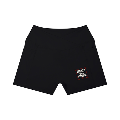 Smoked Out Fitness Women’s High Rise Pocket Yoga Shorts