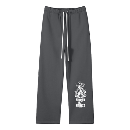 Smoked Out Fitness Unisex Solid Color Fleece Straight Leg Pants