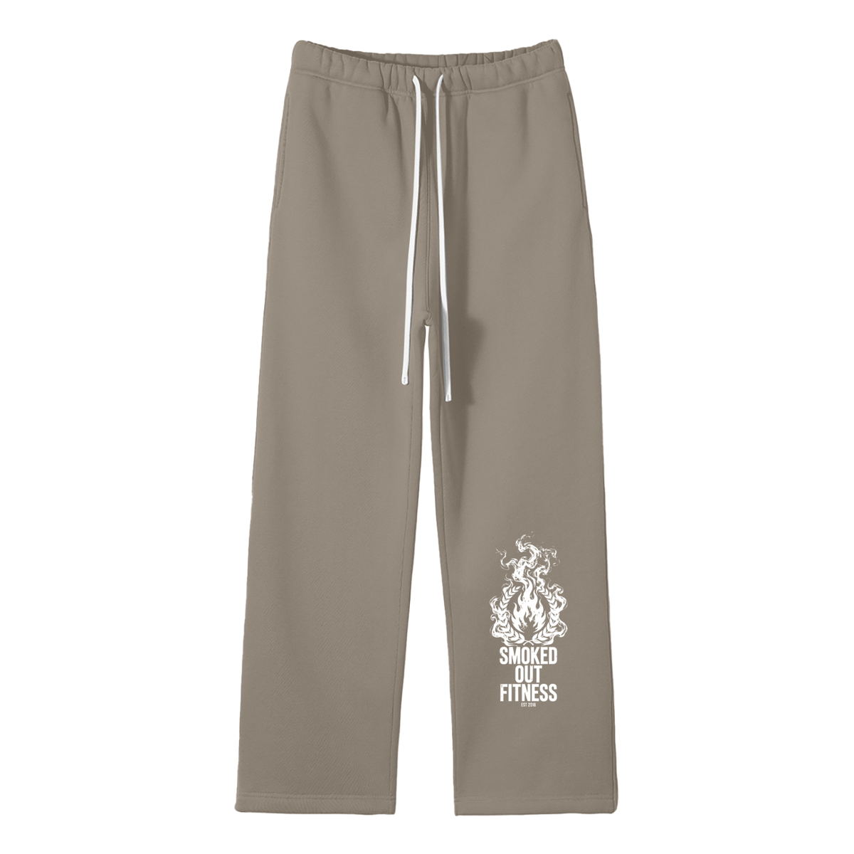 Smoked Out Fitness Unisex Solid Color Fleece Straight Leg Pants