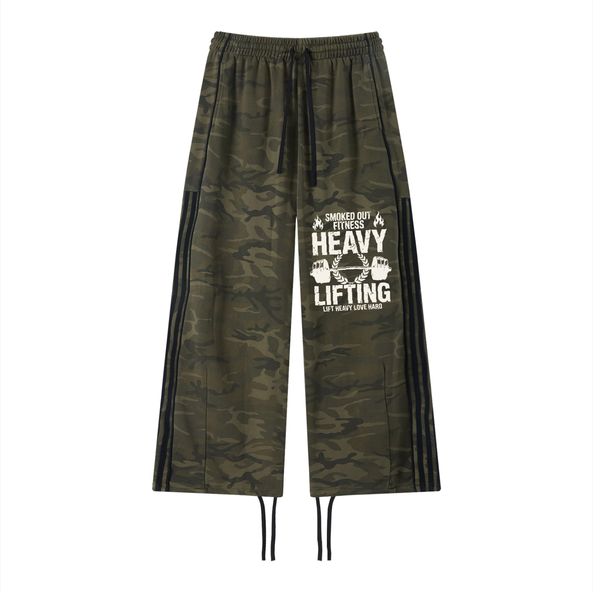 Smoked Out Fitness Unisex Camo Wide Leg Sweatpants