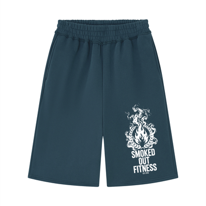 Smoked Out Fitness Unisex Raw Edge Fleece Shorts