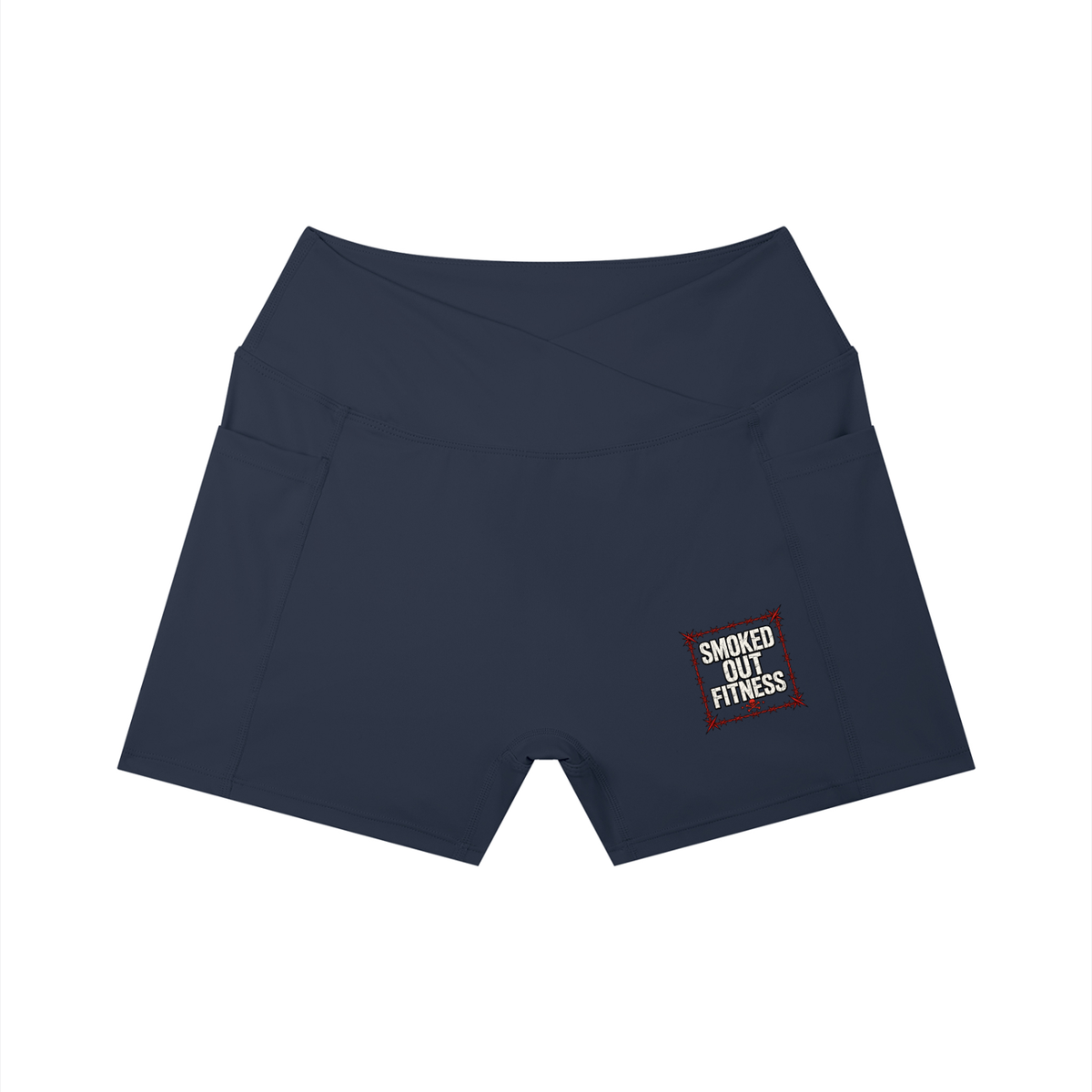 Smoked Out Fitness Women’s High Rise Pocket Yoga Shorts