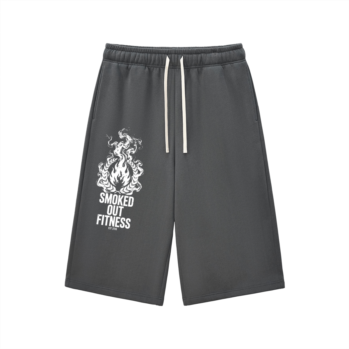 Smoked Out Fitness Relaxed Drawstring Three-quarter Sweatpants