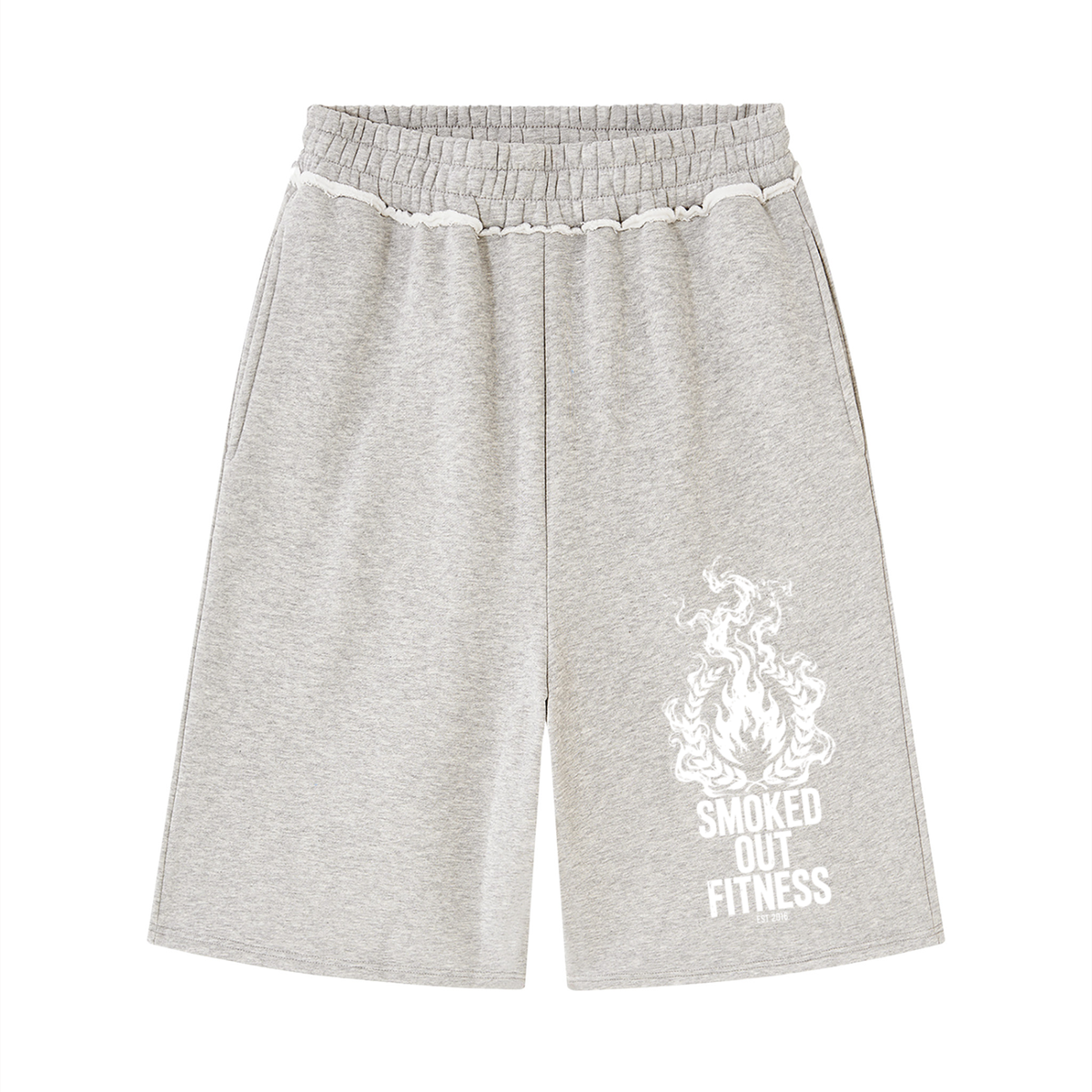 Smoked Out Fitness Unisex Raw Edge Fleece Shorts
