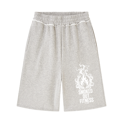 Smoked Out Fitness Unisex Raw Edge Fleece Shorts