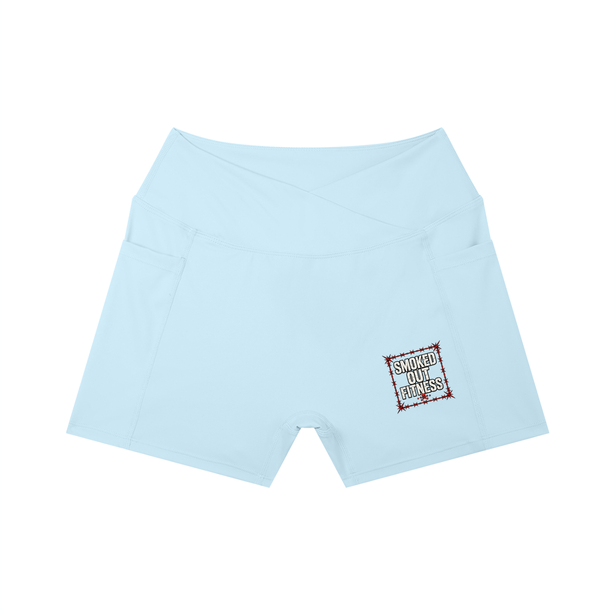 Smoked Out Fitness Women’s High Rise Pocket Yoga Shorts