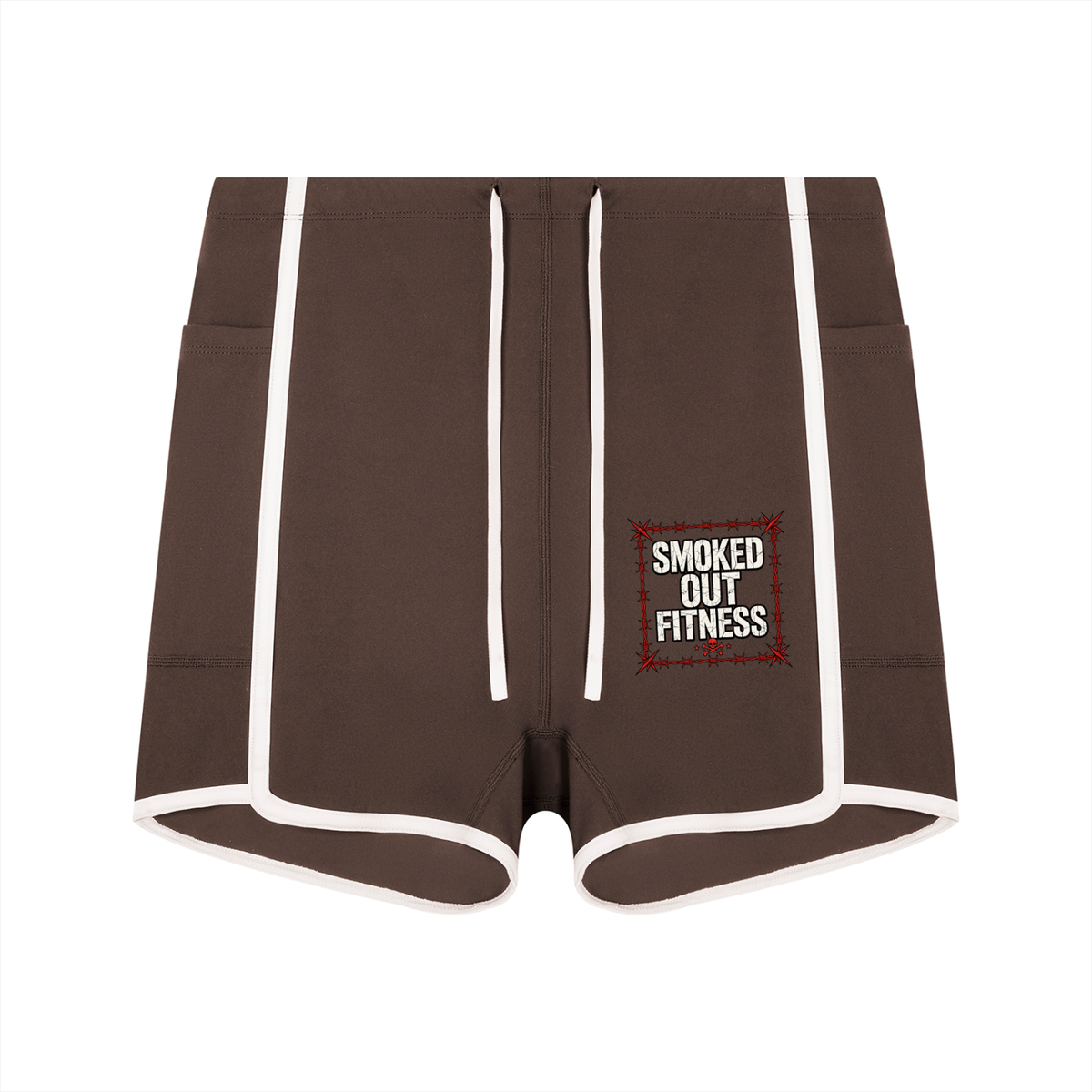 Smoked Out Fitness Women's High Waisted Ringer Yoga Shorts