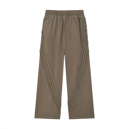 Smoked Out Fitness Snow Washed Tape Raw Edge Sweatpants