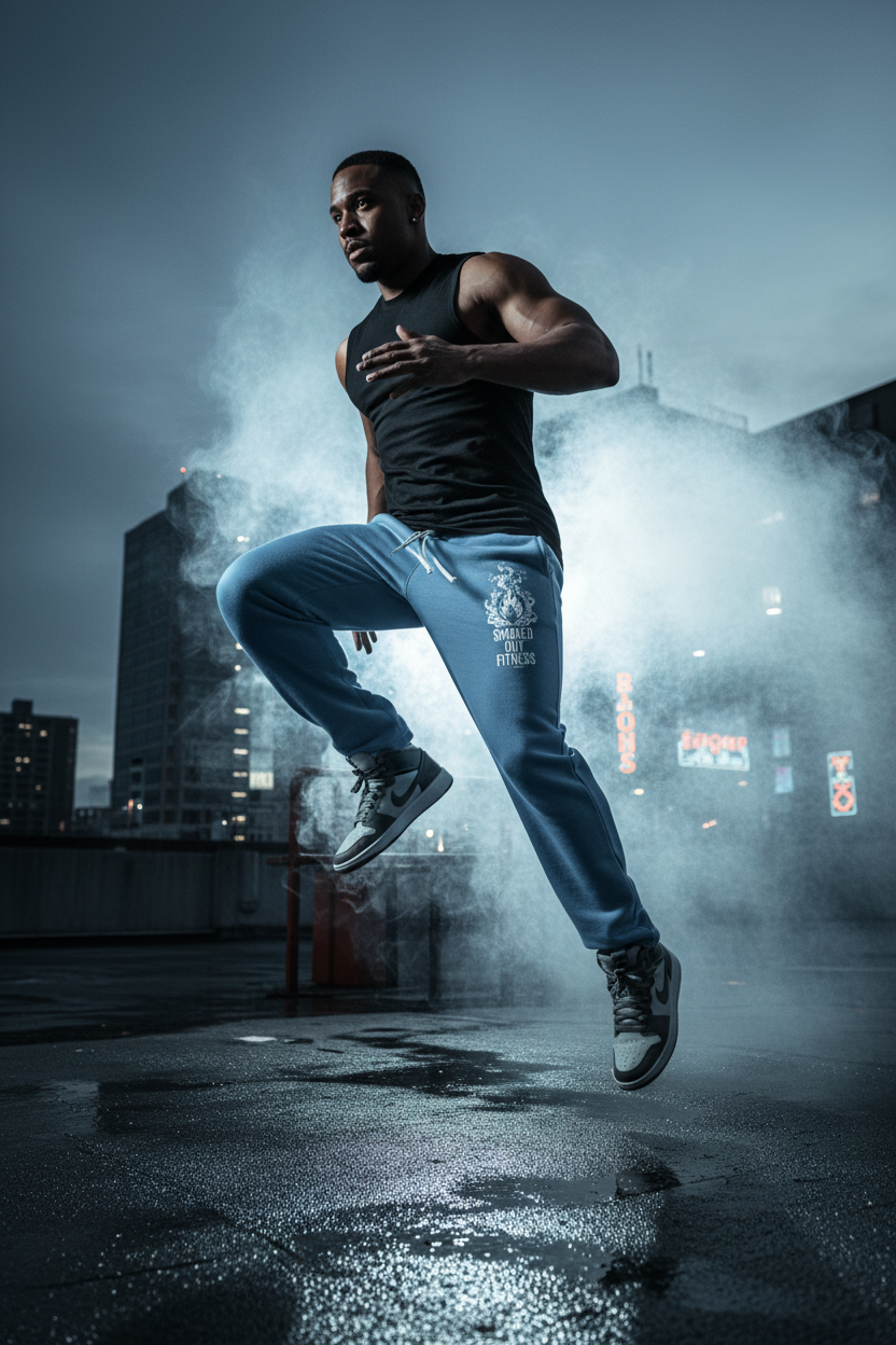 Smoked Out Fitness Unisex Solid Color Fleece Straight Leg Pants