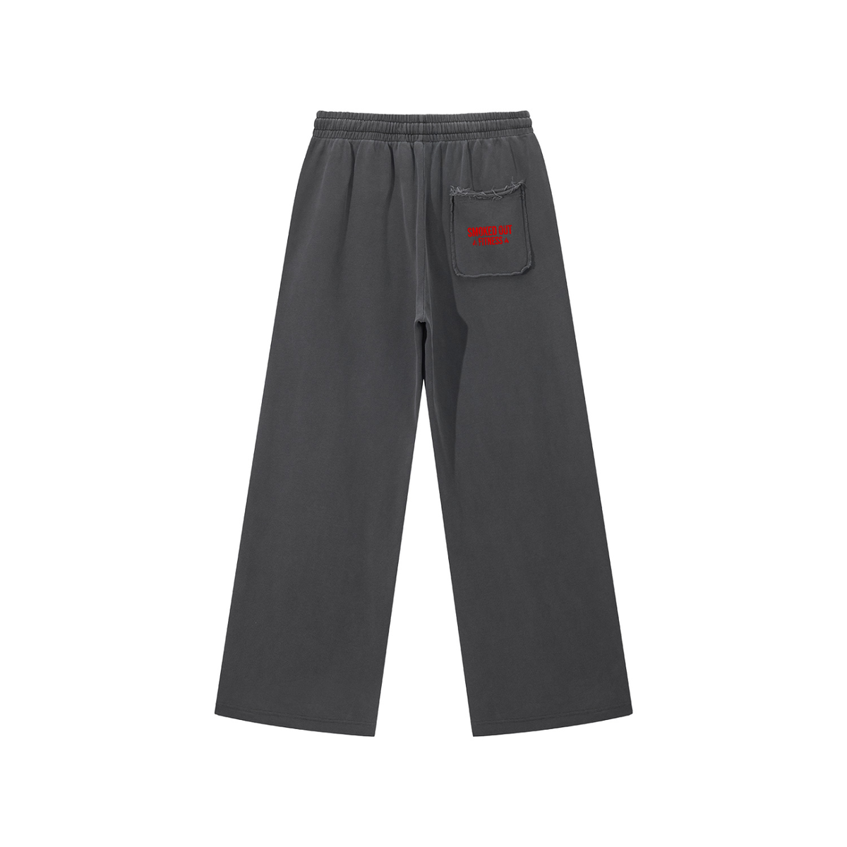 Smoked Out Fitness Snow Washed Raw Edge Sweatpants