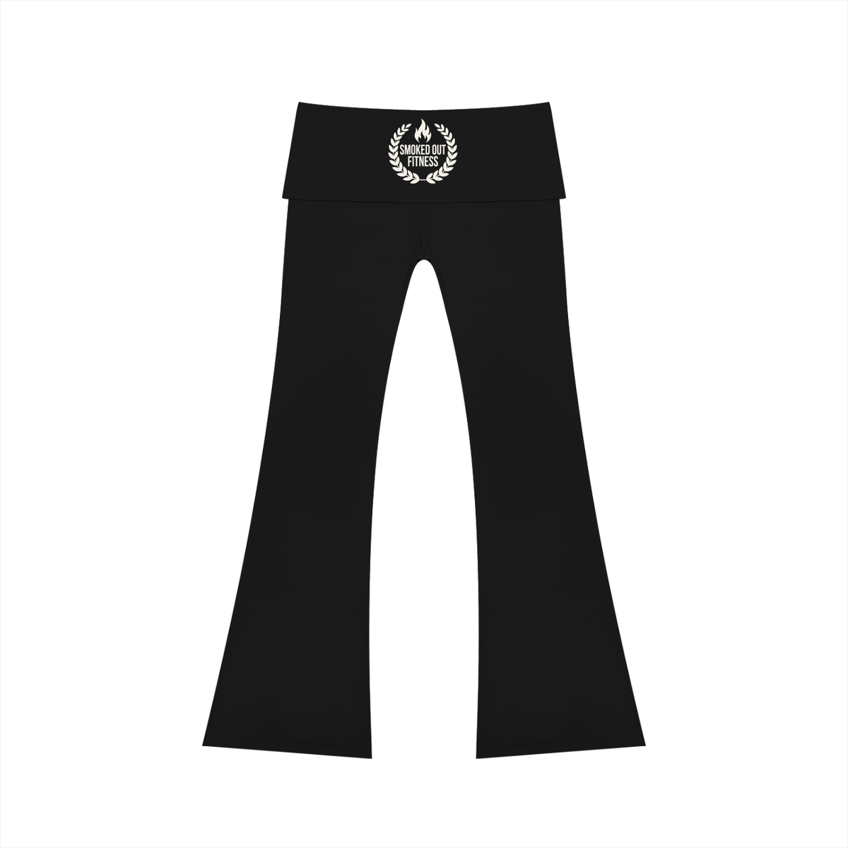Smoked Out Fitness Women's High Rise Flared Yoga Pants