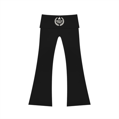 Smoked Out Fitness Women's High Rise Flared Yoga Pants