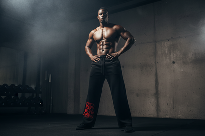 Smoked Out Fitness Snow Washed Raw Edge Sweatpants