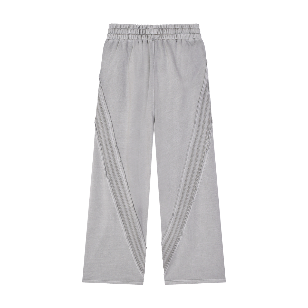 Smoked Out Fitness Snow Washed Tape Raw Edge Sweatpants