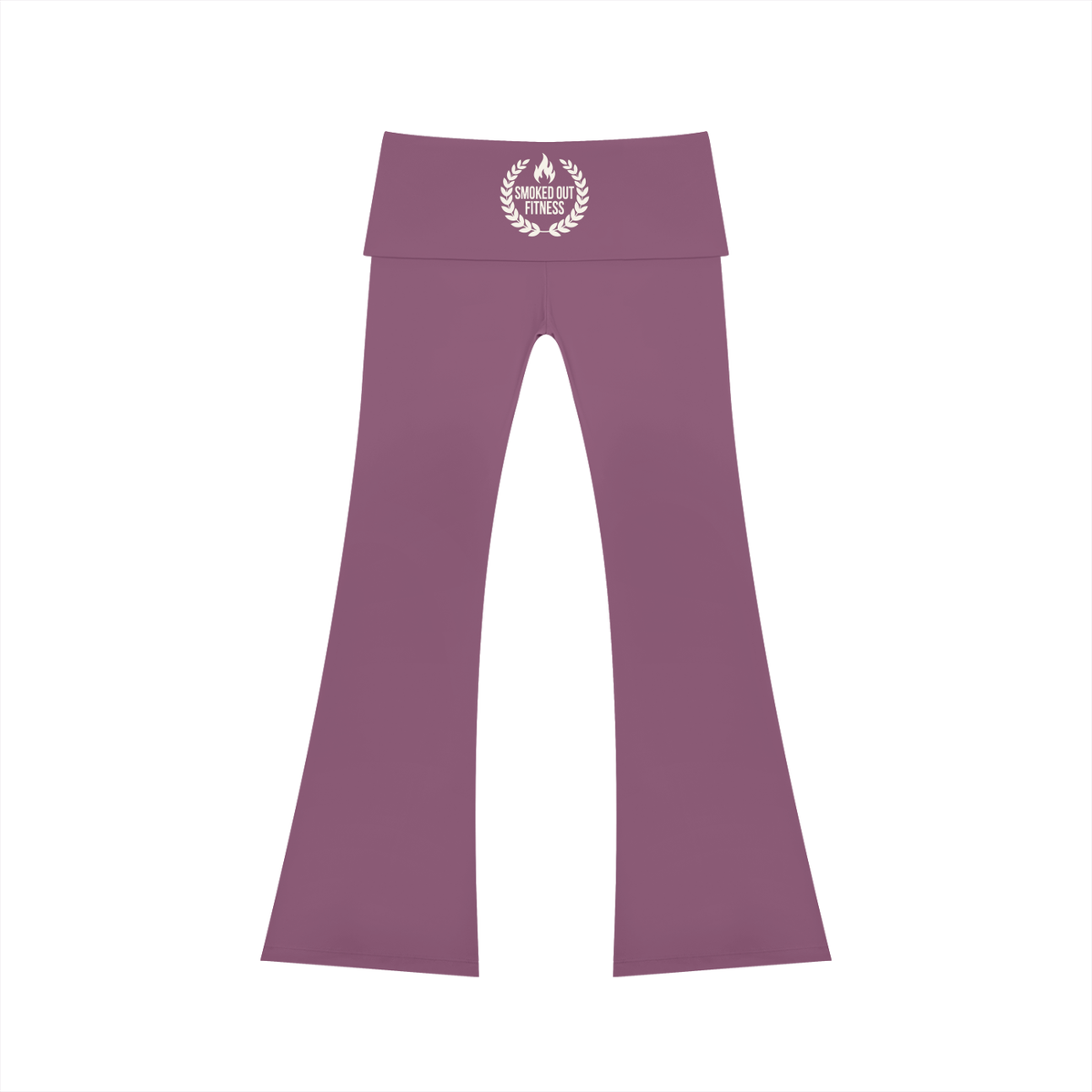 Smoked Out Fitness Women's High Rise Flared Yoga Pants