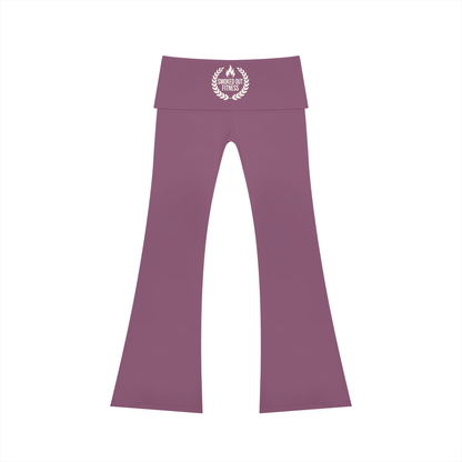 Smoked Out Fitness Women's High Rise Flared Yoga Pants
