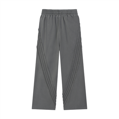Smoked Out Fitness Snow Washed Tape Raw Edge Sweatpants