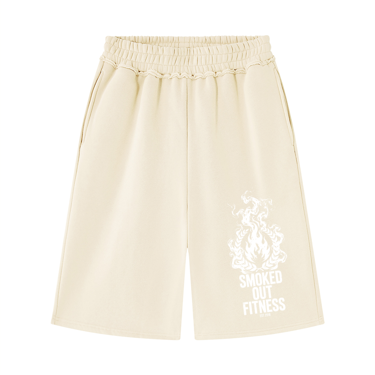 Smoked Out Fitness Unisex Raw Edge Fleece Shorts