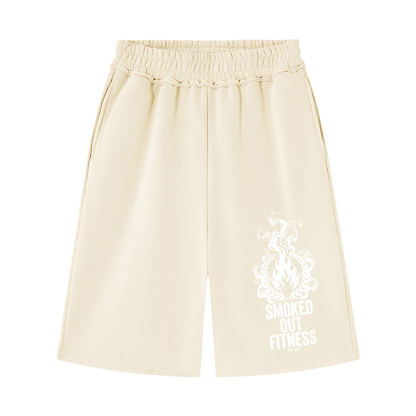 Smoked Out Fitness Unisex Raw Edge Fleece Shorts