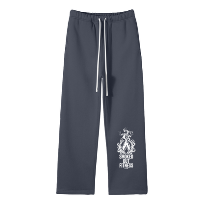 Smoked Out Fitness Unisex Solid Color Fleece Straight Leg Pants