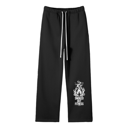 Smoked Out Fitness Unisex Solid Color Fleece Straight Leg Pants
