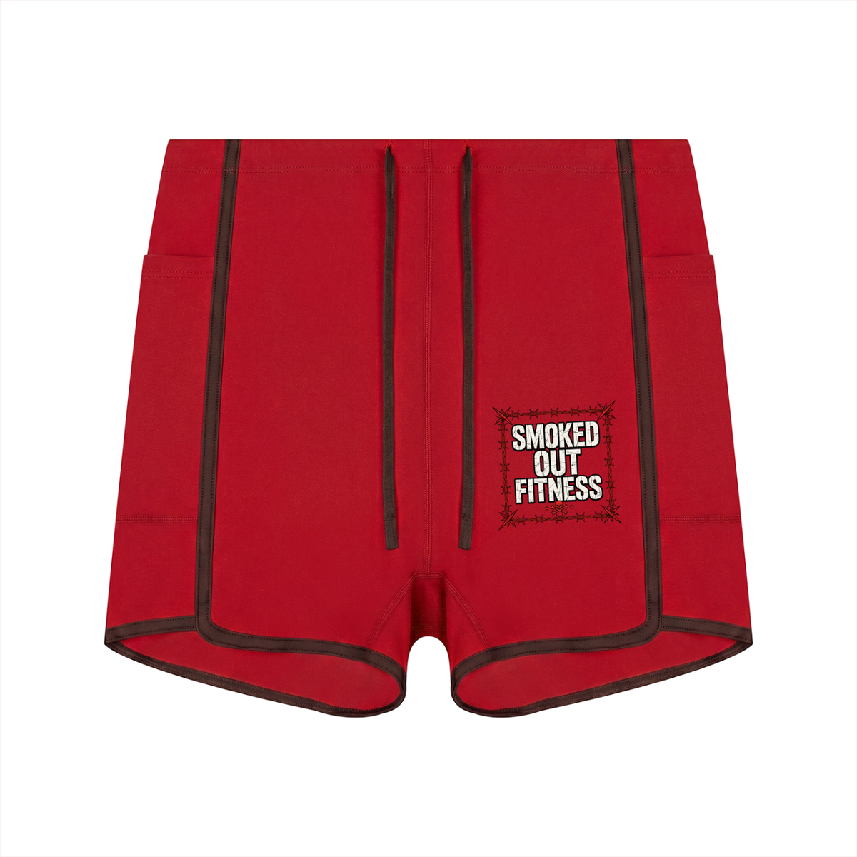 Smoked Out Fitness Women's High Waisted Ringer Yoga Shorts