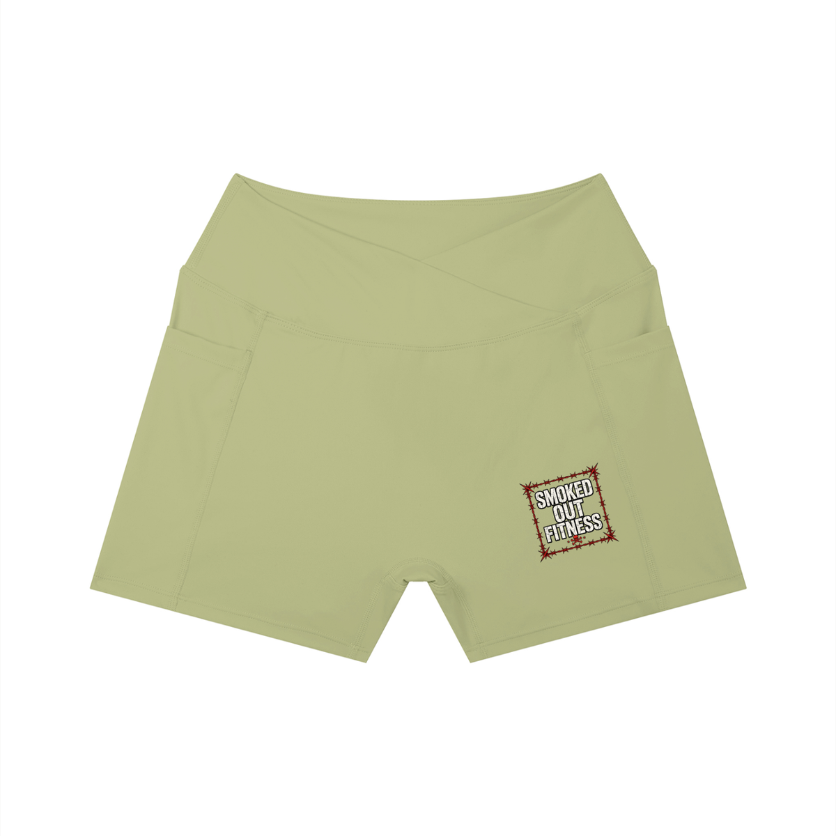 Smoked Out Fitness Women’s High Rise Pocket Yoga Shorts
