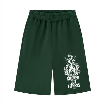 Smoked Out Fitness Unisex Raw Edge Fleece Shorts