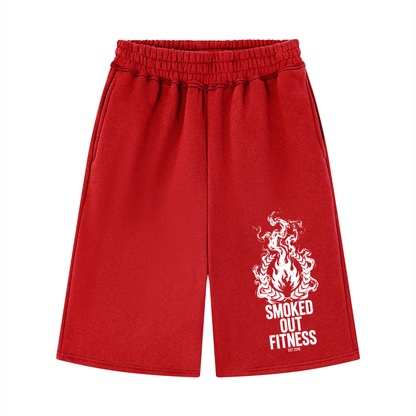 Smoked Out Fitness Unisex Raw Edge Fleece Shorts
